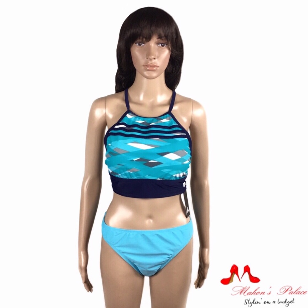 Adidas Strappy Back Bikini Top & Hipster Bottom